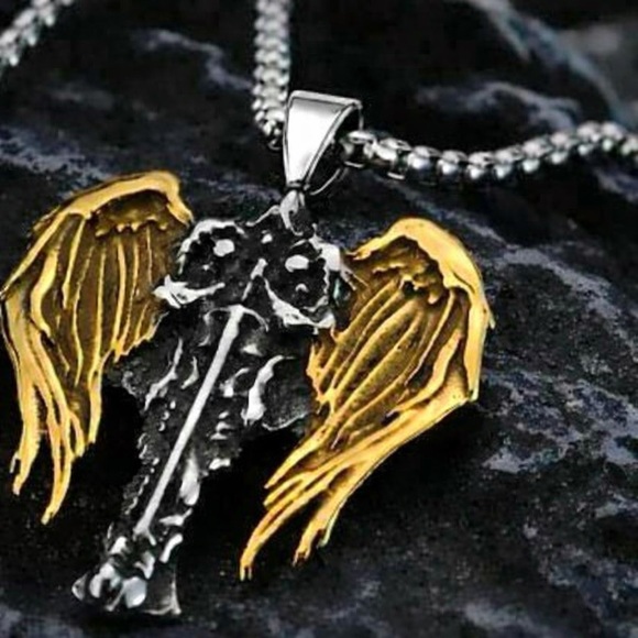 Archangel Michael Celtic Cross Saint Religious Catholic Protection Medal Pendant - Picture 7 of 15